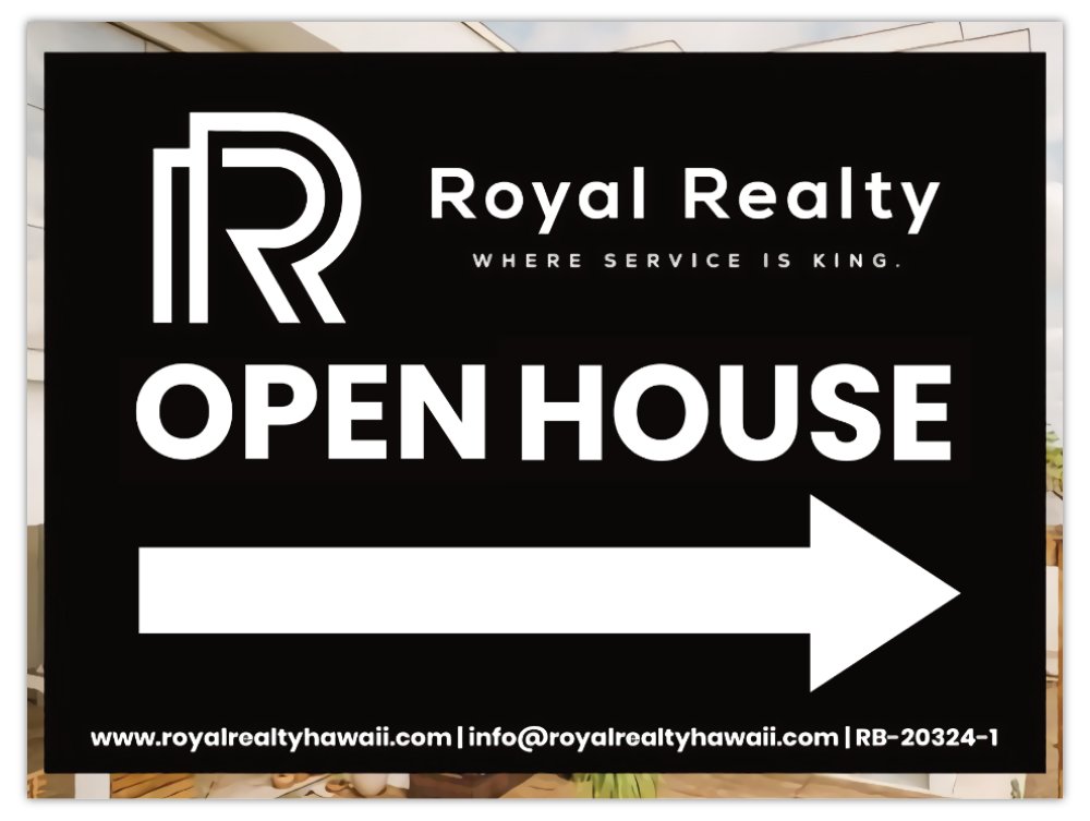 Cardboard RR Signage: Open House