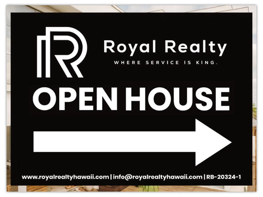Cardboard RR Signage: Open House